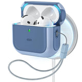 Husa casti pentru AirPods 4, ESR, Orbit Hybrid Halolock, alb