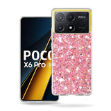 Husa pentru Xiaomi POCO X6 Pro, Techsuit Sparkly Glitter, alb