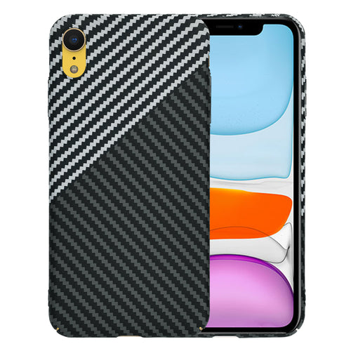 Husa pentru iPhone XR, Techsuit Carbonite FiberShell, gri