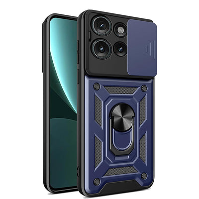 Husa pentru Motorola Edge 50, Techsuit CamShield Series, albastru