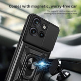 Husa pentru Motorola Edge 50, Techsuit CamShield Series, albastru