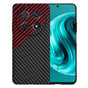 Husa pentru Huawei nova 12i, Techsuit Carbonite FiberShell, rosu inchis