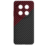 Husa pentru Huawei nova 12i, Techsuit Carbonite FiberShell, rosu inchis