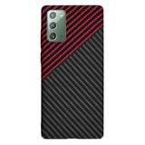 Husa pentru Samsung Galaxy Note 20, Techsuit Carbonite FiberShell, rosu inchis