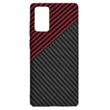 Husa pentru Samsung Galaxy Note 20, Techsuit Carbonite FiberShell, rosu inchis