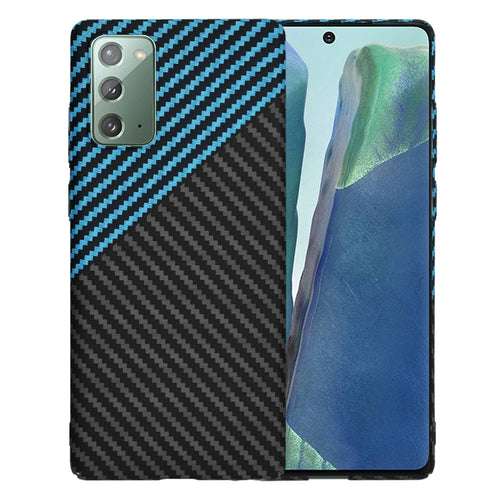 Husa pentru Samsung Galaxy Note 20, Techsuit Carbonite FiberShell, bleu