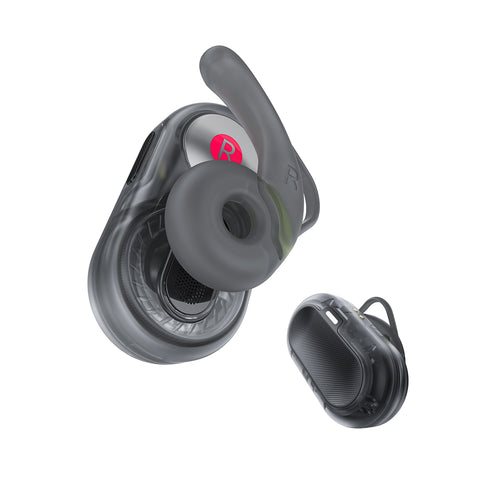 Casti wireless Acefast Acefit Neo (FA003), USB-C, IPX4, Bluetooth 5.3, Call Reducere zgomot, Bass Effect, 500mAh, negru