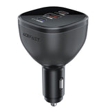 Incarcator auto Acefast (B14), 2x USB-C, USB, 165W, Incarcare rapida, Intelligent Temperature Control, negru