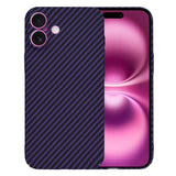 Husa pentru iPhone 16 Plus, Techsuit Carbonite FiberShell, cyan