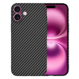 Husa pentru iPhone 16 Plus, Techsuit Carbonite FiberShell, cyan