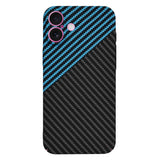 Husa pentru iPhone 16 Plus, Techsuit Carbonite FiberShell, bleu