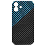 Husa pentru iPhone 16 Plus, Techsuit Carbonite FiberShell, bleu