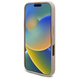 Husa pentru iPhone 16, Guess Hardcase 4G Triangle Metal Logo (GUHCP16SPG4GPH), alb