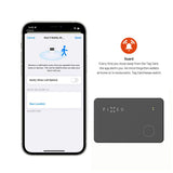 Dispozitiv anti-pierdere Fixed Smart Tracker (Fixtag-Card-BK), pentru Wallet, Compatible cu Apple Find My, Bluetooth 5.0, IP67, negru