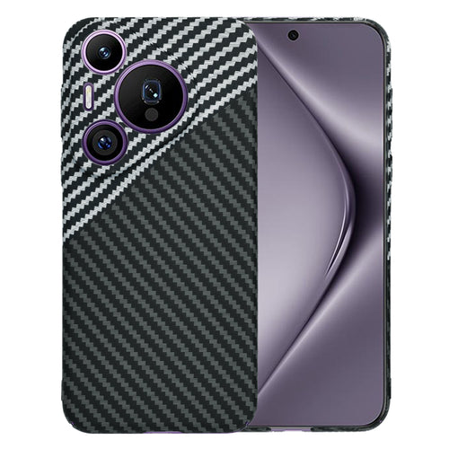 Husa pentru Huawei Pura 70 Pro, Techsuit Carbonite FiberShell, gri