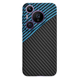 Husa pentru Huawei Pura 70 Pro, Techsuit Carbonite FiberShell, bleu