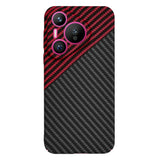 Husa pentru Huawei Pura 70, Techsuit Carbonite FiberShell, rosu inchis