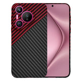 Husa pentru Huawei Pura 70, Techsuit Carbonite FiberShell, rosu inchis