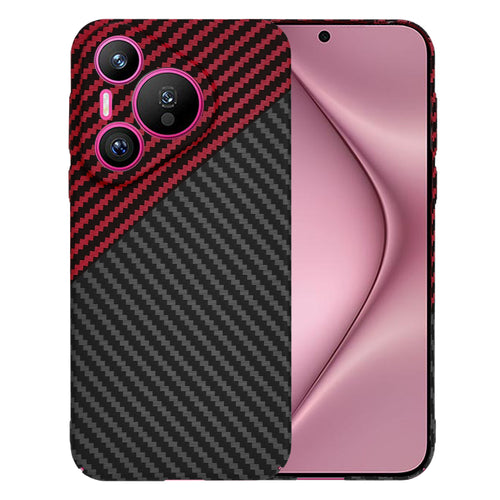 Husa pentru Huawei Pura 70, Techsuit Carbonite FiberShell, rosu inchis