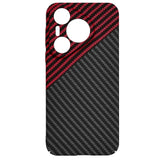 Husa pentru Huawei Pura 70, Techsuit Carbonite FiberShell, rosu inchis