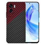 Husa pentru Honor 90 Lite, Techsuit Carbonite FiberShell, rosu inchis