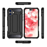 Husa pentru iPhone 16 Pro, Techsuit Hybrid Armor, negru