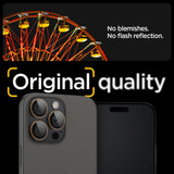 Folie de protectie pentru iPhone 16 Pro, Spigen (2 pack) Optik.tR EZ Fit Pro Camera Glass (AGL08862)