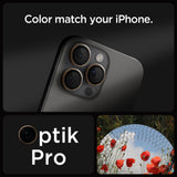 Folie de protectie pentru iPhone 16 Pro, Spigen (2 pack) Optik.tR EZ Fit Pro Camera Glass (AGL08862)