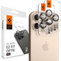 Folie de protectie pentru iPhone 16 Pro, Spigen (2 pack) Optik.tR EZ Fit Pro Camera Glass (AGL08862)