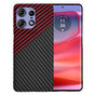 Husa pentru Motorola Edge 50 Pro, Techsuit Carbonite FiberShell, rosu inchis