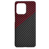 Husa pentru Motorola Edge 50 Pro, Techsuit Carbonite FiberShell, rosu inchis