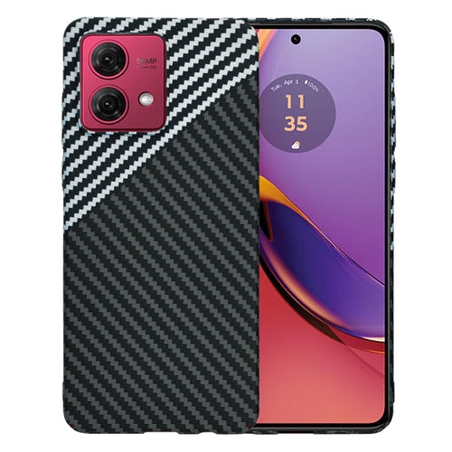 Husa pentru Motorola Moto G84, Techsuit Carbonite FiberShell, gri