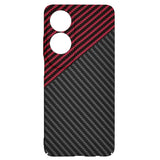 Husa pentru OPPO A60 4G, Techsuit Carbonite FiberShell, rosu