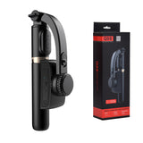 Selfie stick Techsuit (Q08), Anti-Shake Tripod cu Bluetooth Telecomanda, 360 Rotation, Aluminium Alloy, 75cm, negru