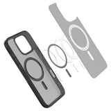 Husa pentru iPhone 16 Pro Max, Spigen Ultra Hybrid T MagSafe (ACS08507), cenusiu