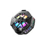 Cooler telefon Techsuit Phone Cooler (P60), Magnetic, Lumini RGB, Temperature Display, Low Noise, Two Speeds, pentru iOS si Android, negru