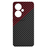 Husa pentru OPPO Reno11 F, Techsuit Carbonite FiberShell, rosu inchis