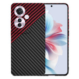 Husa pentru OPPO Reno11 F, Techsuit Carbonite FiberShell, rosu inchis
