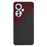 Husa pentru OPPO Reno11 F, Techsuit Carbonite FiberShell, rosu inchis