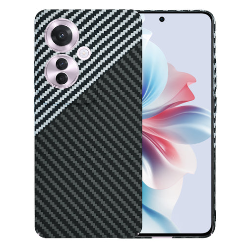 Husa pentru OPPO Reno11 F, Techsuit Carbonite FiberShell, gri