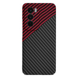 Husa pentru OPPO Reno12, Techsuit Carbonite FiberShell, rosu inchis