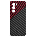 Husa pentru OPPO Reno12, Techsuit Carbonite FiberShell, rosu inchis