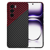Husa pentru OPPO Reno12, Techsuit Carbonite FiberShell, rosu inchis