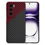 Husa pentru OPPO Reno12, Techsuit Carbonite FiberShell, rosu inchis