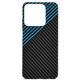 Husa pentru Realme C63, Techsuit Carbonite FiberShell, bleu