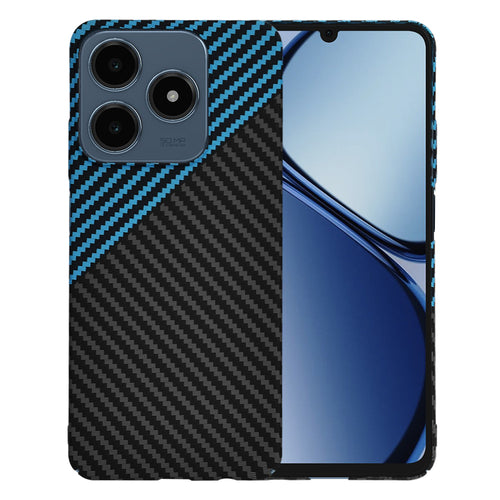 Husa pentru Realme C63, Techsuit Carbonite FiberShell, bleu