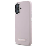 Husa pentru iPhone 16, Karl Lagerfeld Leather MagSafe (KLHMP16SPGMSRPP), roz