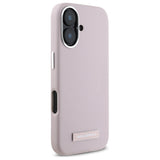 Husa pentru iPhone 16, Karl Lagerfeld Leather MagSafe (KLHMP16SPGMSRPP), roz