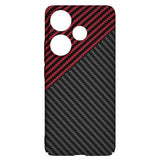 Husa pentru Xiaomi POCO F6, Techsuit Carbonite FiberShell, rosu inchis