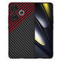 Husa pentru Xiaomi POCO F6, Techsuit Carbonite FiberShell, rosu inchis